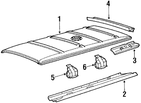 Volkswagen 251-817-557 Side Rail Volkswagen 251-817-557 Side Rail