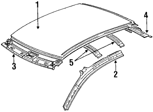 Volkswagen 535-853-705-01C Drip Molding Volkswagen 535-853-705-01C Drip Molding