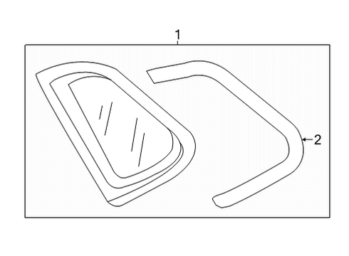 Volkswagen 2GJ-845-042-G-NVB Side Window