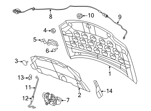 7B0-807-196 Volkswagen Hood Plug