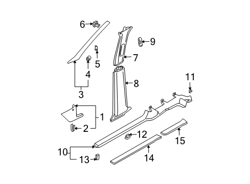 Volkswagen 1J5-867-243-F-2PK Lining