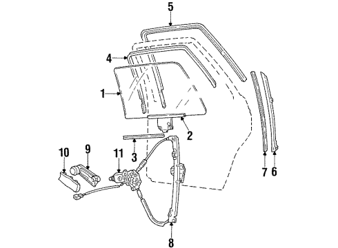 Volkswagen 357-839-461 Window Regulator Volkswagen 357-839-461 Window Regulator