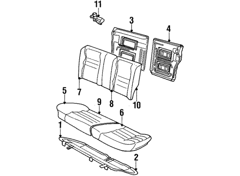 Volkswagen 1HM-885-406-N-EKM Seat Cover 1HM-885-406-N-EKM Volkswagen Seat Cover
