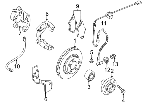 Volkswagen 8E0-927-807-A Speed Sensor Volkswagen 8E0-927-807-A Speed Sensor