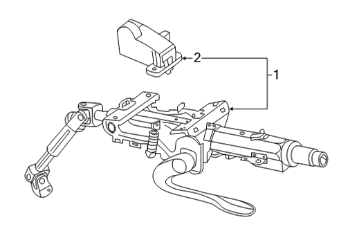 Volkswagen 5QM-419-512-H Steer Column Volkswagen 5QM-419-512-H Steer Column