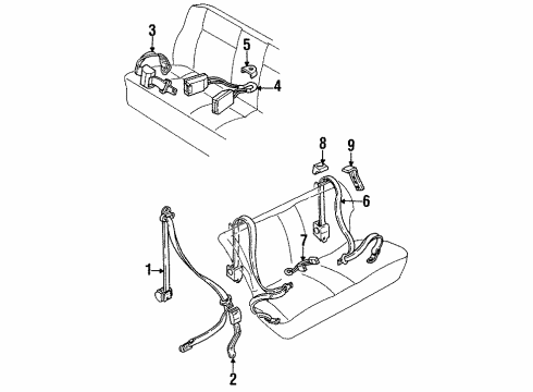 Volkswagen 155-857-739-B Buckle Volkswagen 155-857-739-B Buckle