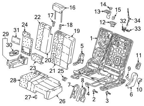 Volkswagen 5QN-888-748 Adjust Lever Volkswagen 5QN-888-748 Adjust Lever