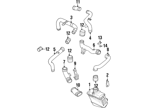 Volkswagen 357-145-808 Intercooler Bracket Volkswagen 357-145-808 Intercooler Bracket