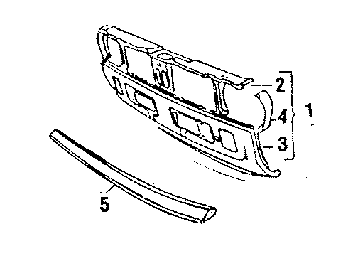 Volkswagen 175-805-901-B Spoiler Volkswagen 175-805-901-B Spoiler