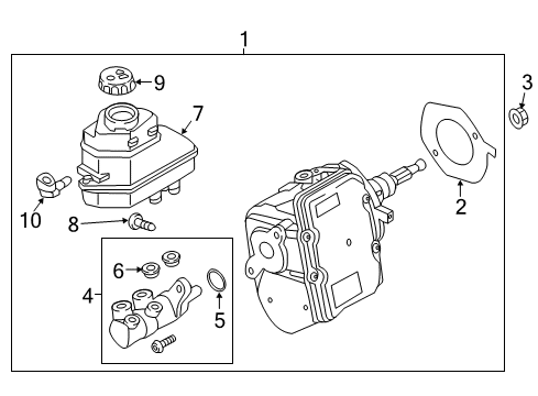 Volkswagen 5QE-611-015-AS Master Cylinder Volkswagen 5QE-611-015-AS Master Cylinder