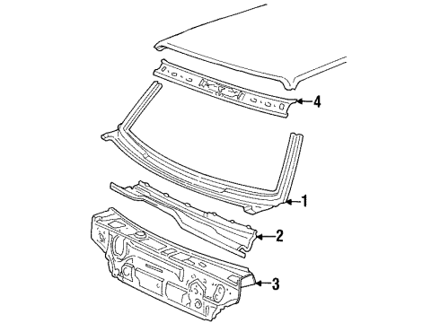 523-817-121 Volkswagen Windshield Header