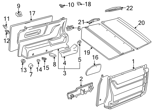 7D0-867-776 Volkswagen Shelf Retainer