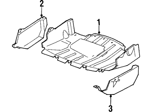 Volkswagen 1HM-825-235-A Splash Shield 1HM-825-235-A Volkswagen Splash Shield