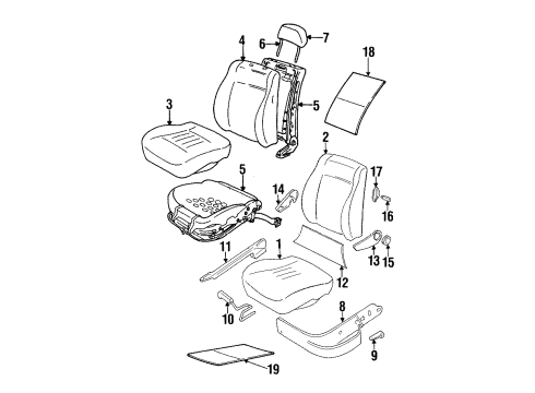 Volkswagen 1E0-881-775 Seat Back Pad Volkswagen 1E0-881-775 Seat Back Pad