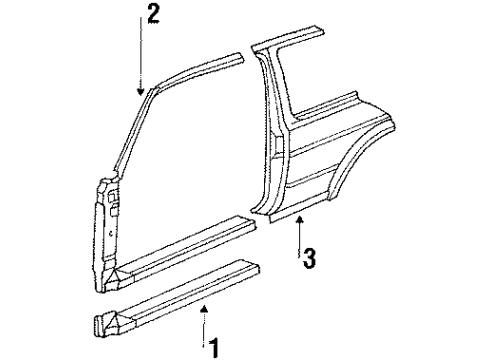 Volkswagen 191-853-370-A Rocker Molding Volkswagen 191-853-370-A Rocker Molding