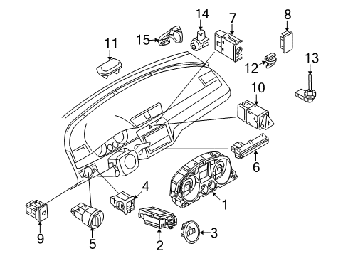 Volkswagen 3C5-953-513-AF-9B9 Multifunction Switch Volkswagen 3C5-953-513-AF-9B9 Multifunction Switch