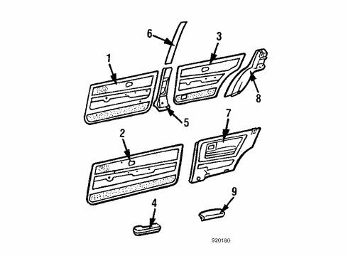 Volkswagen 173-867-298-B-8BM Lower Trim Volkswagen 173-867-298-B-8BM Lower Trim