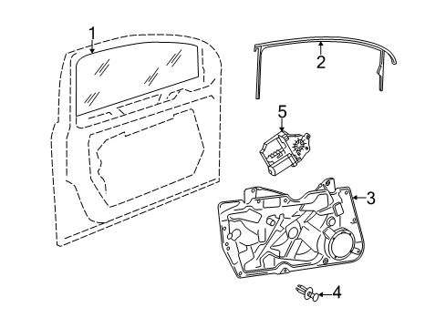 2011 Volkswagen GTI Front Door Diagram