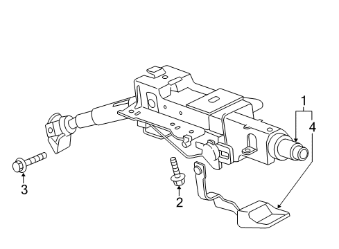 2017 Volkswagen Tiguan Steering Column Assembly