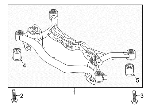 2018 Volkswagen Tiguan Suspension Mounting - Rear Diagram