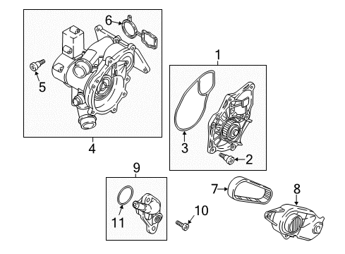 2018 Volkswagen Passat Water Pump - Belts Diagram 2