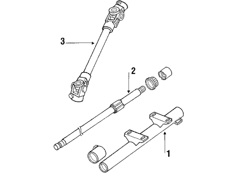 1985 Volkswagen Scirocco Steering Column Assembly Diagram