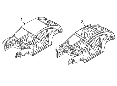 2019 Volkswagen Beetle Body Shell