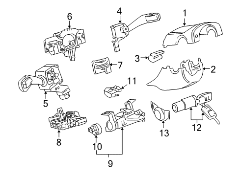 2007 Volkswagen Rabbit Ignition Lock Diagram