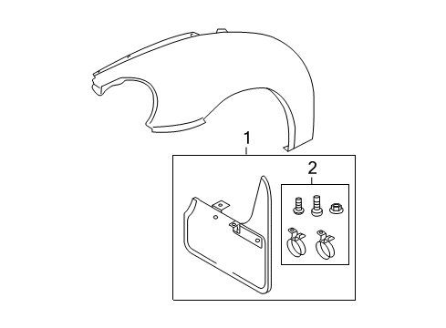 2001 Volkswagen Beetle Exterior Trim - Fender