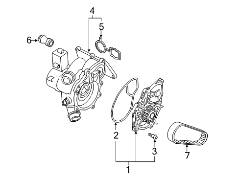 2021 Volkswagen Arteon Water Pump Diagram
