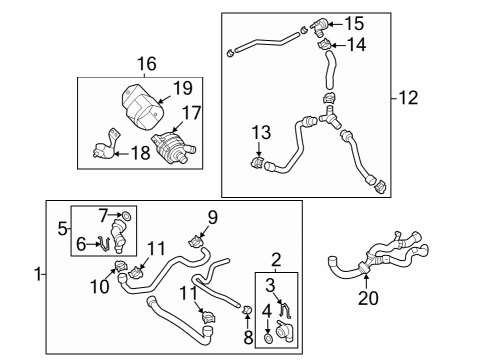 2024 Volkswagen Atlas Cross Sport Hoses, Lines & Pipes Diagram