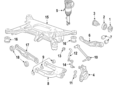 2005 Volkswagen Phaeton Rear Axle Diagram