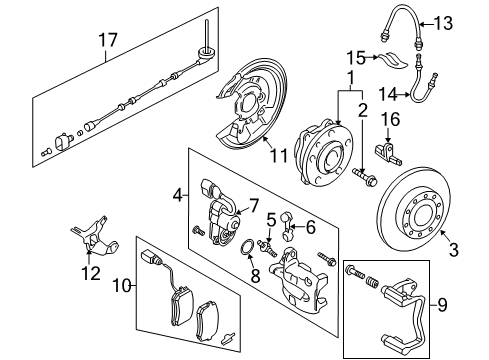 2011 Volkswagen CC Rear Brakes Diagram