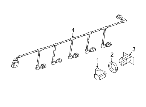 2014 Volkswagen Touareg Bumper & Components - Rear Diagram