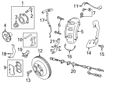 2012 Volkswagen Touareg Anti-Lock Brakes Diagram