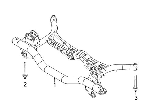 2012 Volkswagen Beetle Suspension Mounting - Rear Diagram