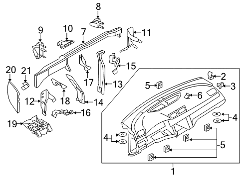 2006 Volkswagen Passat Instrument Panel Diagram