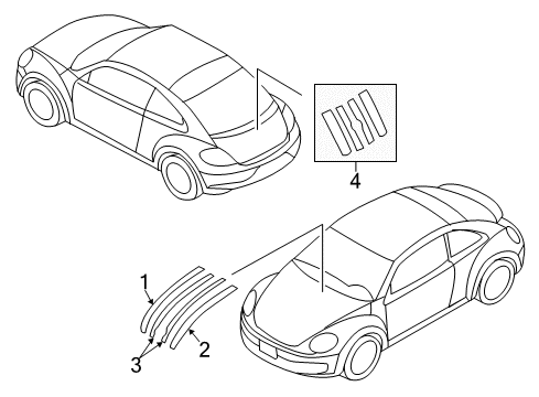2019 Volkswagen Beetle Stripe Tape