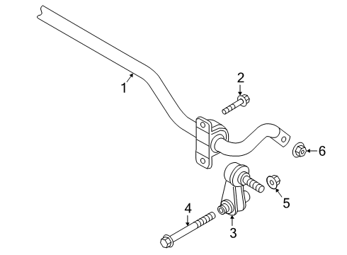 2021 Volkswagen Arteon Stabilizer Bar & Components Diagram 5
