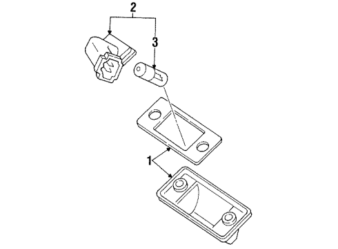 1994 Volkswagen Golf License Lamps Diagram