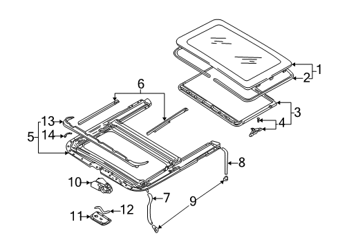 2002 Volkswagen Passat Sunroof Diagram 4
