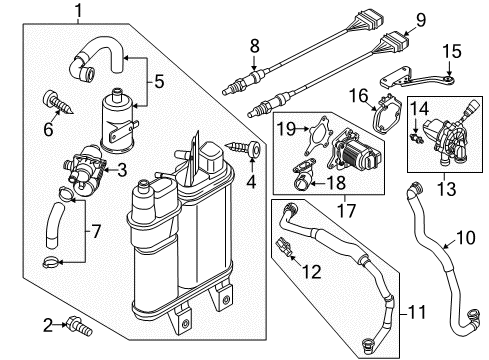 2014 Volkswagen Passat Emission Components Diagram