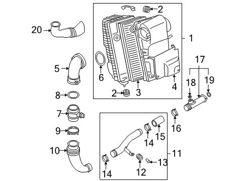 2004 Volkswagen Touareg Air Intake - Air Diagram 3