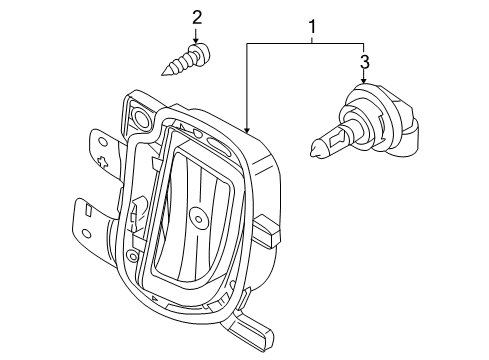 2014 Volkswagen GTI Bulbs Diagram