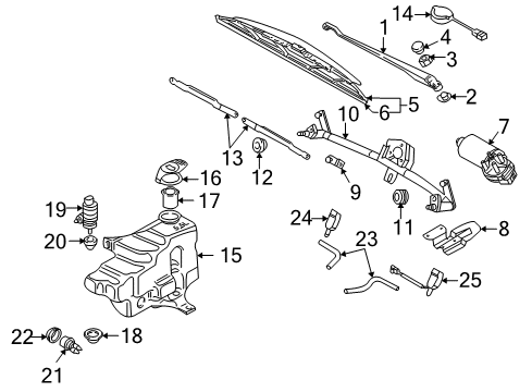 2003 Volkswagen Golf Wipers Diagram