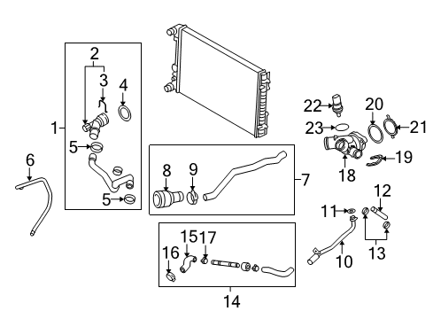 2006 Volkswagen Beetle Hoses, Lines & Pipes Diagram