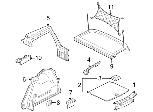 2025 Volkswagen Golf R Interior Trim - Rear Body