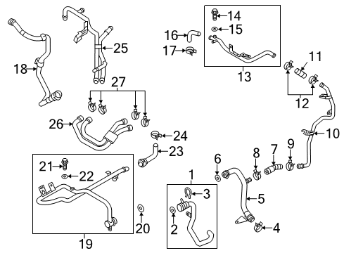 2011 Volkswagen Touareg Hoses, Lines & Pipes Diagram