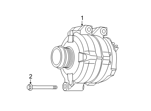 2012 Volkswagen Routan Alternator