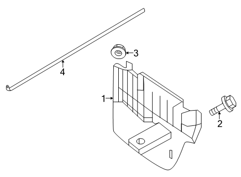 2025 Volkswagen Jetta Exterior Trim - Pillars Diagram